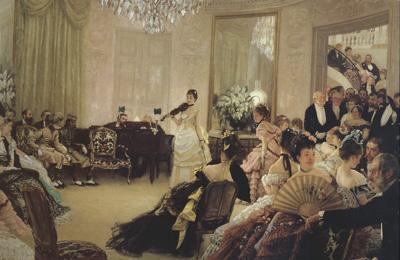 James Tissot Hush (nn01) oil painting picture